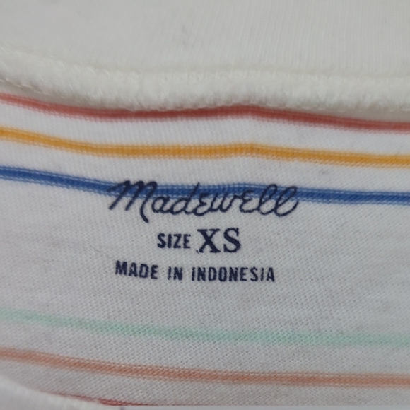 Madewell Northside Vintage Tee in Costillo Stripe xsmall - Picture 7 of 10